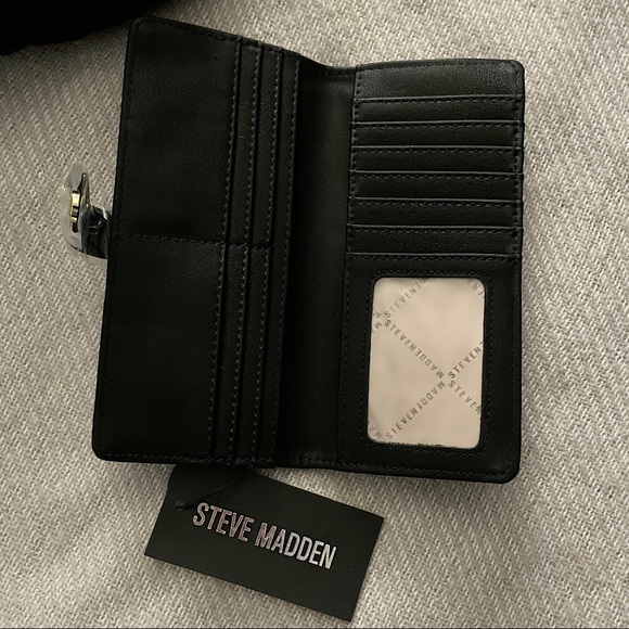 NWT - Steve Madden Boxed Wallet (Black) - Picture 6 of 6
